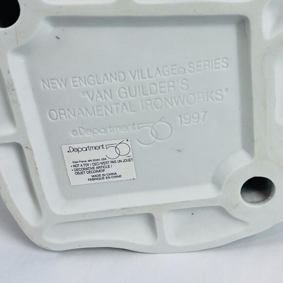 Dept 56 Van Guilder Ironworks 56577 Retired Village Porcelain W/Box Vintage - Picture 7 of 7